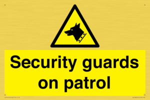 Security guards on patrol